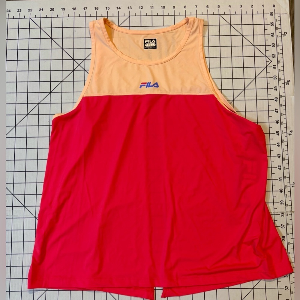 NWT Fila Women’s Size Large Multi Colored Open Back Tank Top